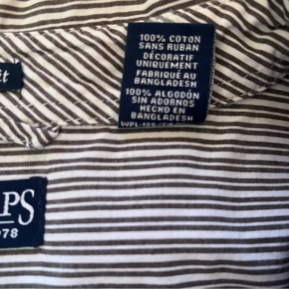 Chaps Custom Fit Long Sleeve Button Up Dress Shir… - image 8